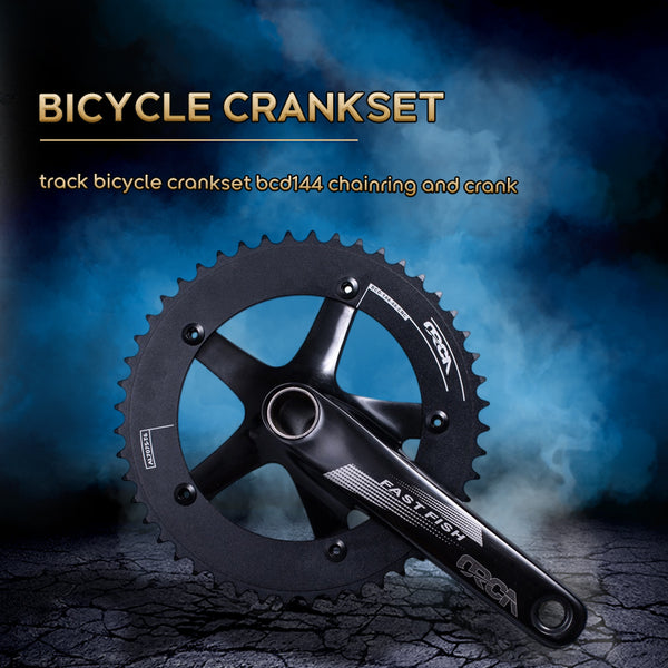 T100-T1 track bicycle crankset bcd144 chainring and crank